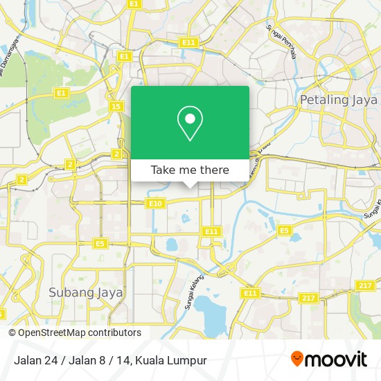 Jalan 24 / Jalan 8 / 14 map