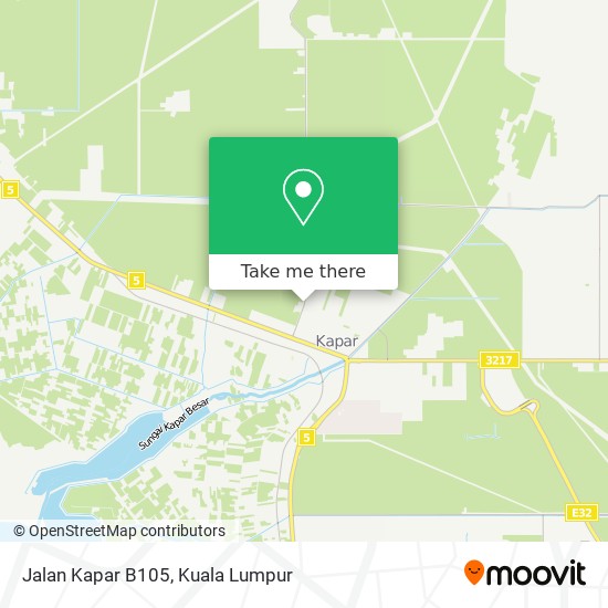 Jalan Kapar B105 map