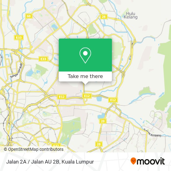 Jalan 2A / Jalan AU 2B map