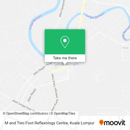 M and Two Foot Reflexology Centre map