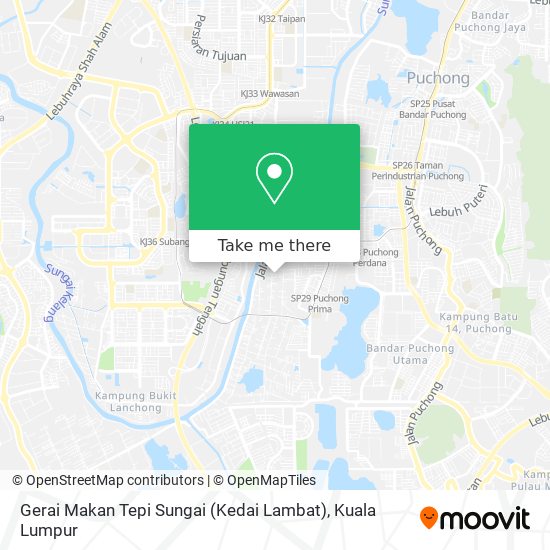 Peta Gerai Makan Tepi Sungai (Kedai Lambat)
