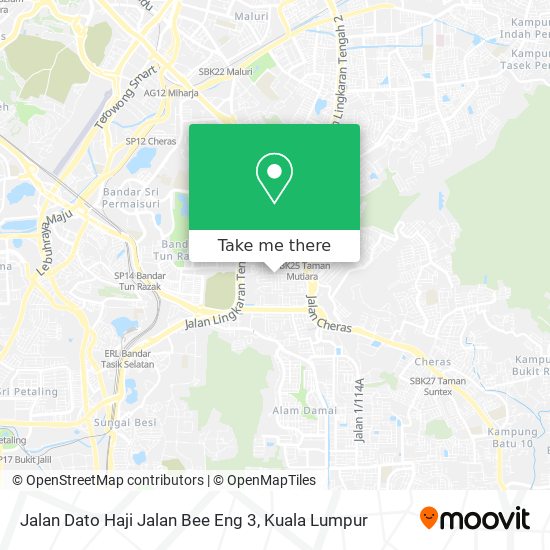 Jalan Dato Haji Jalan Bee Eng 3 map