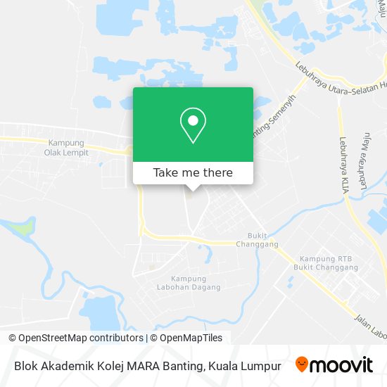 Peta Blok Akademik Kolej MARA Banting