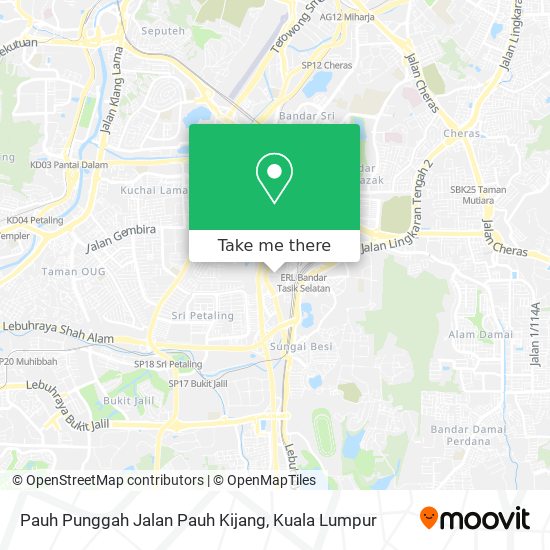 Pauh Punggah Jalan Pauh Kijang map