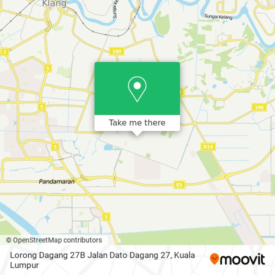 Peta Lorong Dagang 27B Jalan Dato Dagang 27