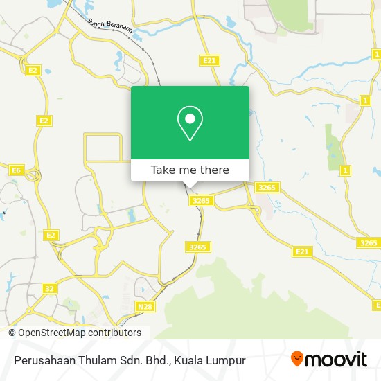 Perusahaan Thulam Sdn. Bhd. map