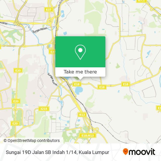 Sungai 19D Jalan SB Indah 1/14 map