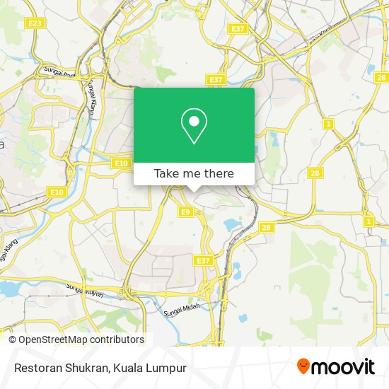Restoran Shukran map