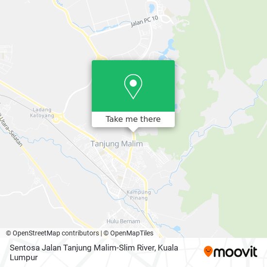 Peta Sentosa Jalan Tanjung Malim-Slim River