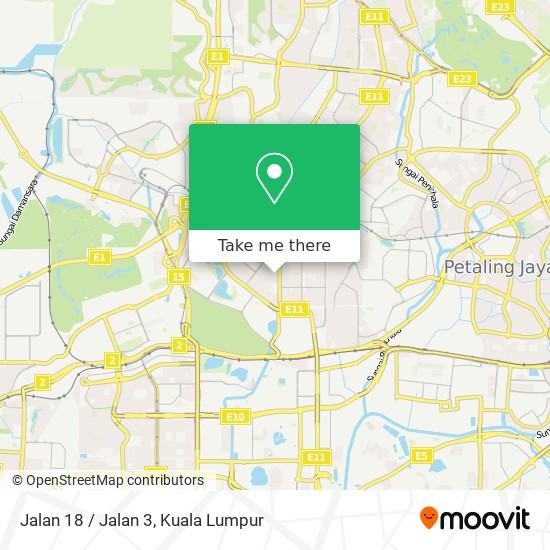 Jalan 18 / Jalan 3 map