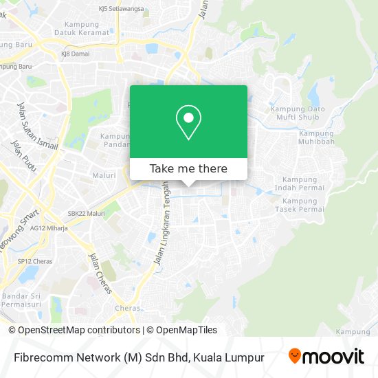 Fibrecomm Network (M) Sdn Bhd map