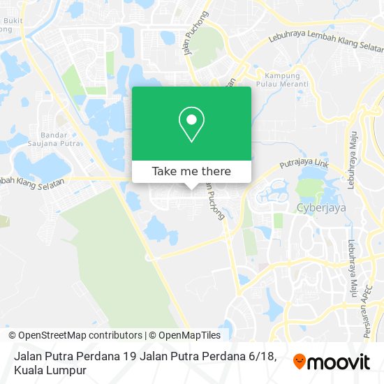 Peta Jalan Putra Perdana 19 Jalan Putra Perdana 6 / 18