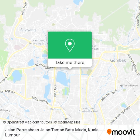 Peta Jalan Perusahaan Jalan Taman Batu Muda