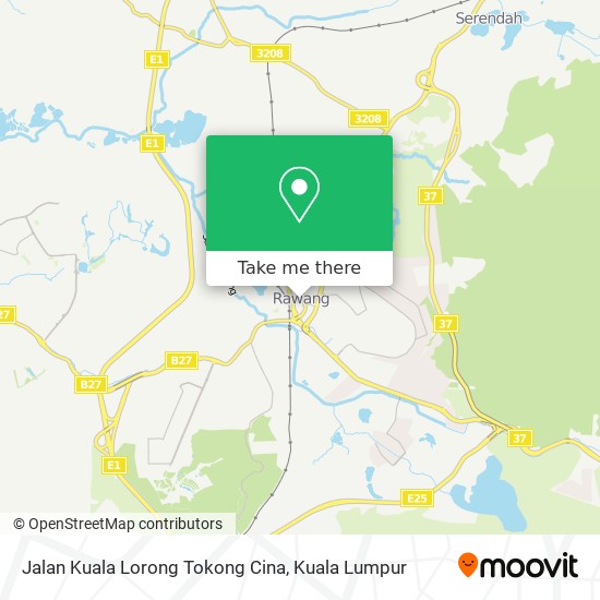 Jalan Kuala Lorong Tokong Cina map