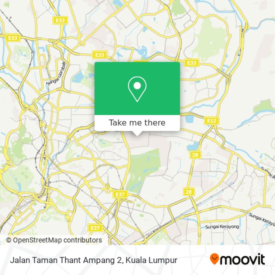 Jalan Taman Thant Ampang 2 map