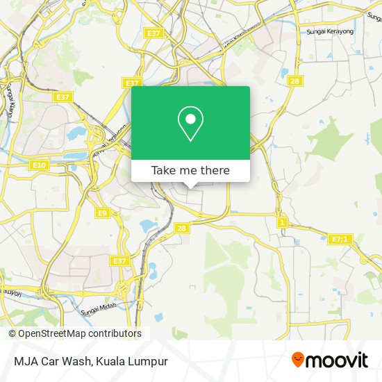 MJA Car Wash map