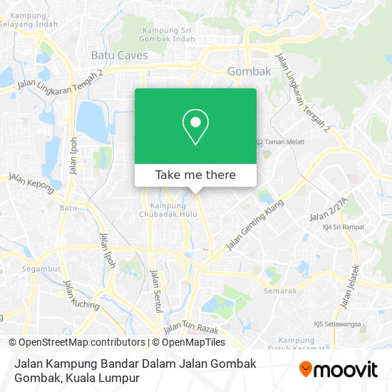 Jalan Kampung Bandar Dalam Jalan Gombak Gombak map