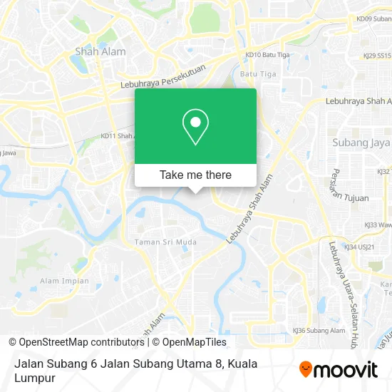 Jalan Subang 6 Jalan Subang Utama 8 map