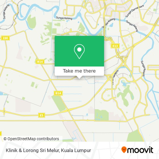 Klinik & Lorong Sri Melur map