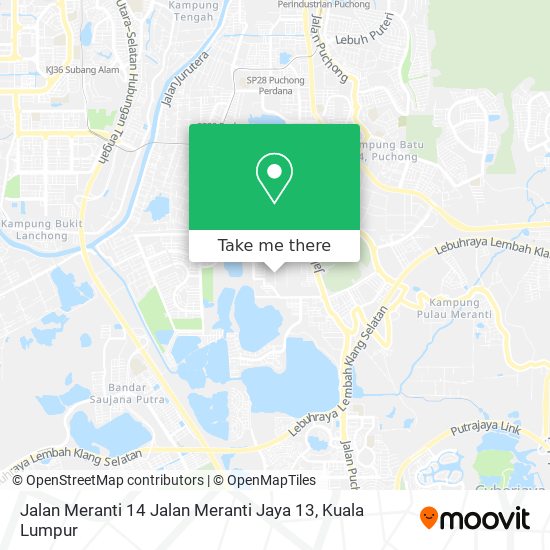 Peta Jalan Meranti 14 Jalan Meranti Jaya 13