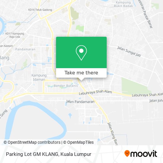 Parking Lot GM KLANG map