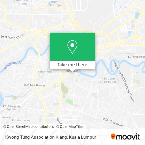 Kwong Tung Association Klang map