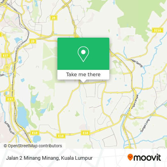 Jalan 2 Minang Minang map