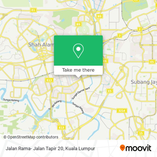 Jalan Rama- Jalan Tapir 20 map