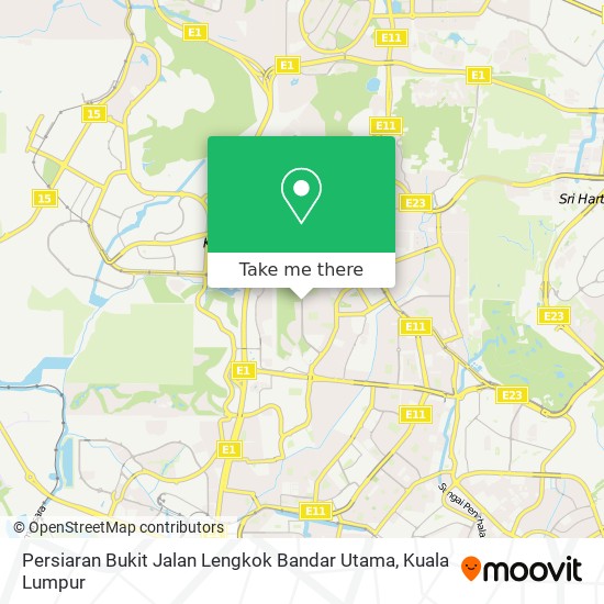 Persiaran Bukit Jalan Lengkok Bandar Utama map