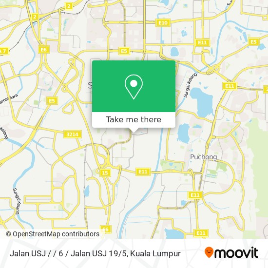 Jalan USJ / / 6 / Jalan USJ 19 / 5 map