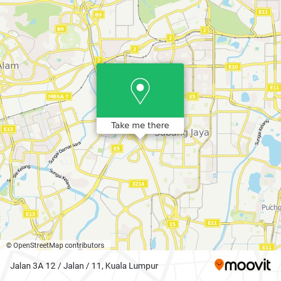 Jalan 3A 12 / Jalan / 11 map