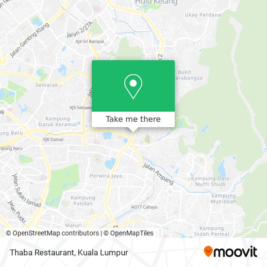 Thaba Restaurant map