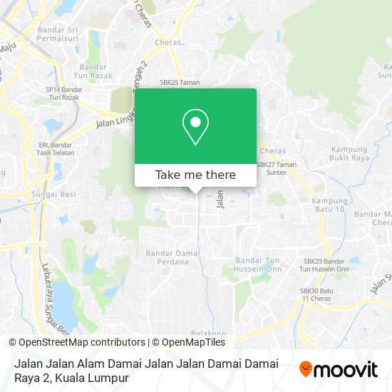 Jalan Jalan Alam Damai Jalan Jalan Damai Damai Raya 2 map