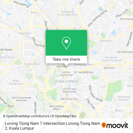Peta Lorong Tiong Nam 7 intersection Lorong Tiong Nam 2