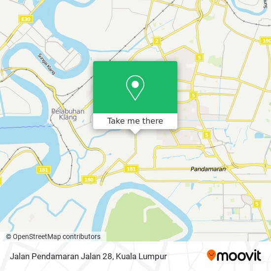 Jalan Pendamaran Jalan 28 map