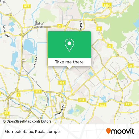 Gombak Balau map