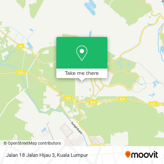 Jalan 18 Jalan Hijau 3 map