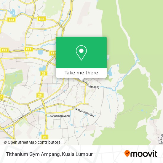 Tithanium Gym Ampang map