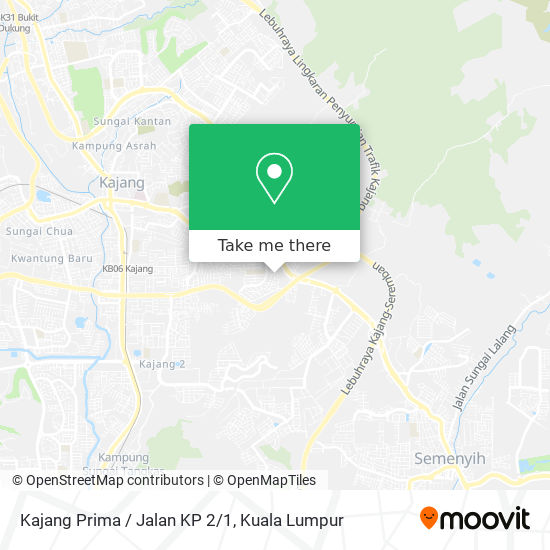 Peta Kajang Prima / Jalan KP 2/1