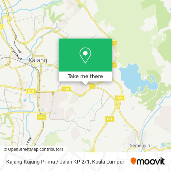 Peta Kajang Kajang Prima / Jalan KP 2 / 1