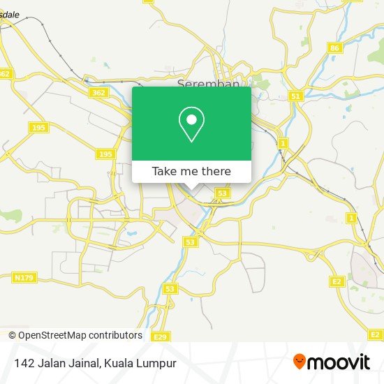 142 Jalan Jainal map