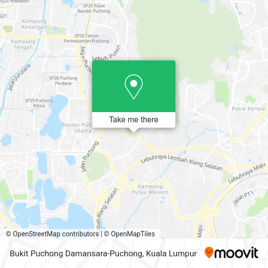 Bukit Puchong Damansara-Puchong map