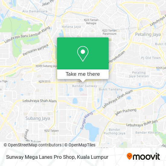 Sunway Mega Lanes Pro Shop map