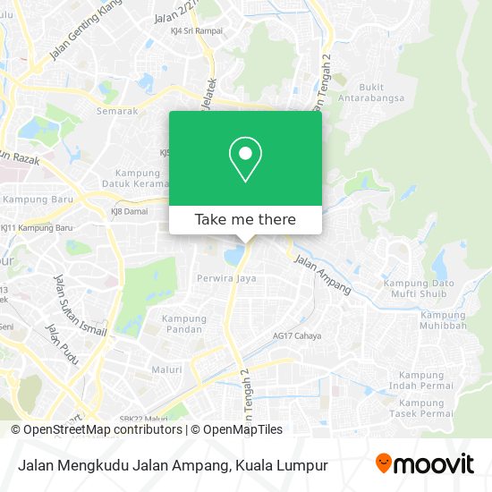 Jalan Mengkudu Jalan Ampang map