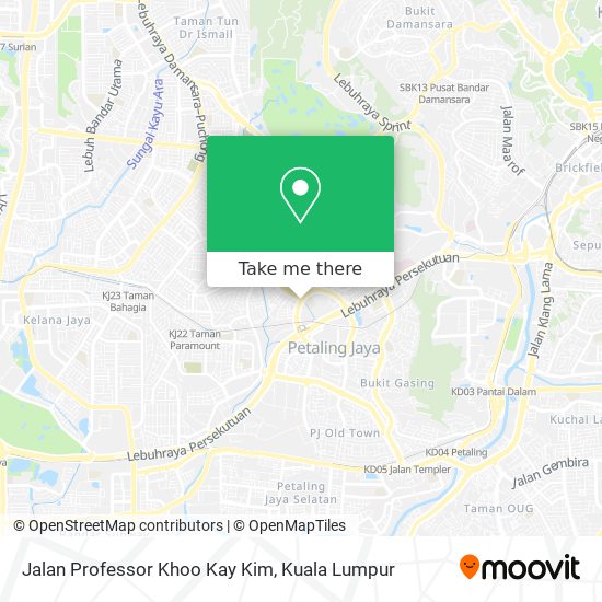 Jalan Professor Khoo Kay Kim map