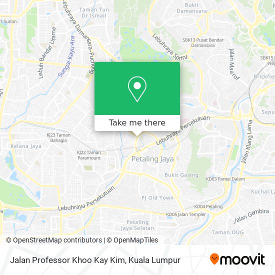 Peta Jalan Professor Khoo Kay Kim