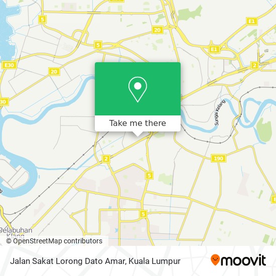 Peta Jalan Sakat Lorong Dato Amar