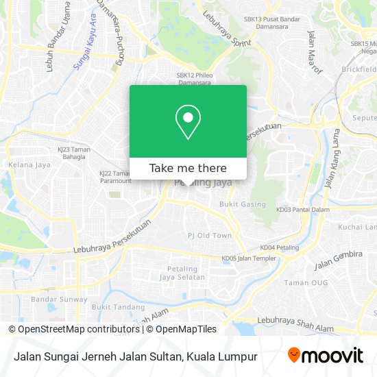 Jalan Sungai Jerneh Jalan Sultan map