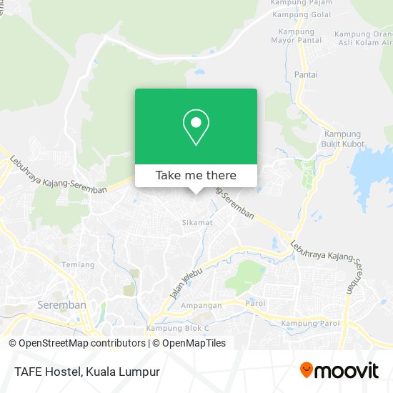 TAFE Hostel map