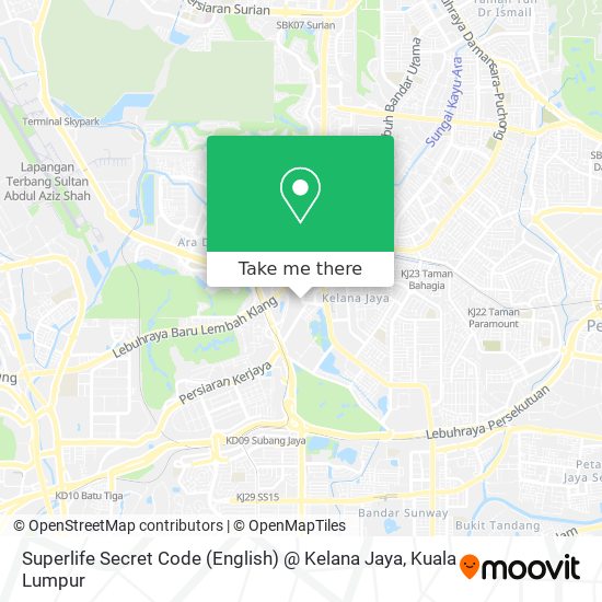 Superlife Secret Code (English) @ Kelana Jaya map